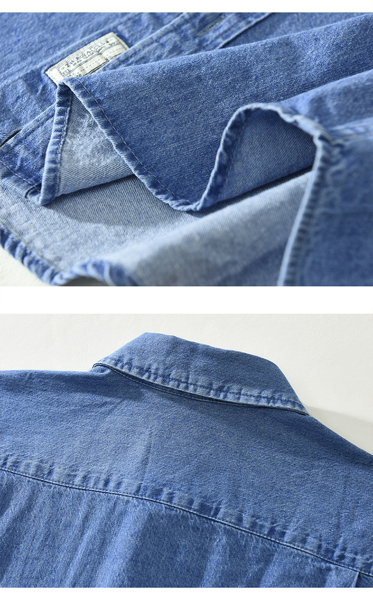 Áo Sơ Mi Denim Thêu Dài Tay Nam Phong Cách Nhật Bản – Thiết Kế Giản Dị, Trẻ Trung, Dáng Rộng_thumbnail_6