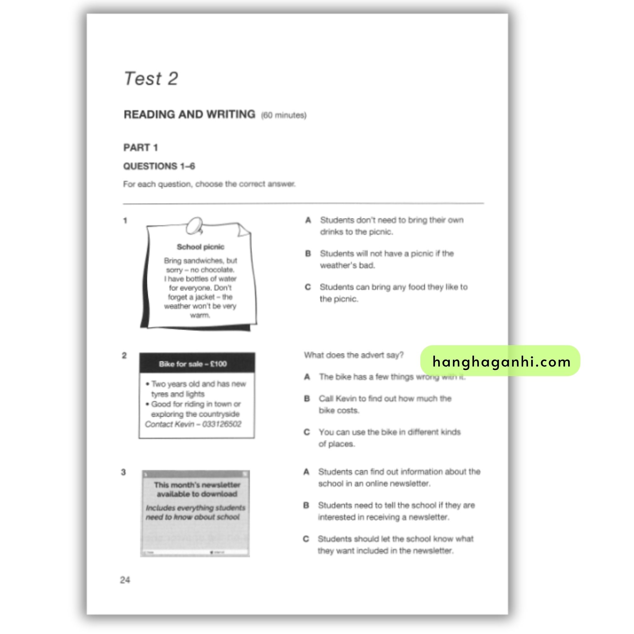 A2 Key for Schools 2 for the Revised 2020 Exam with Answers Authentic Practice Tests_thumbnail_2