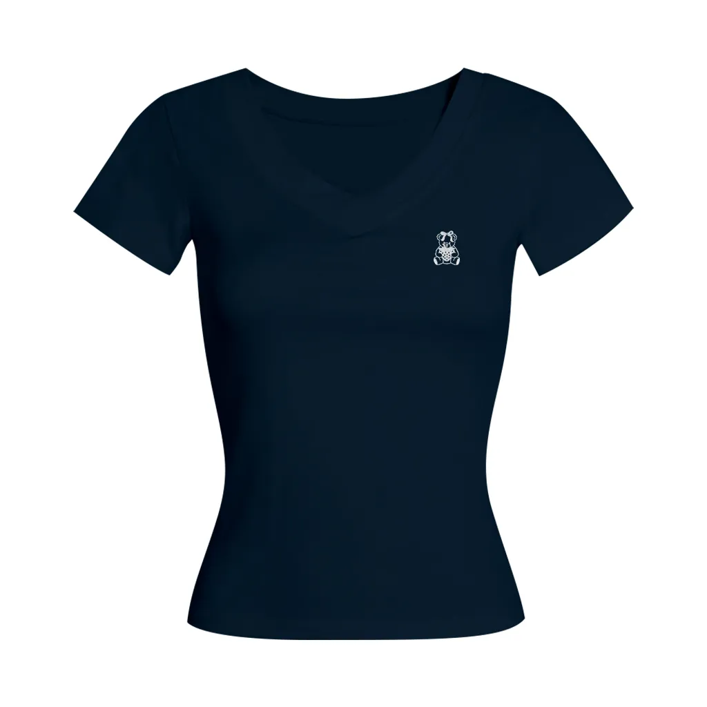 Áo thun ôm body cổ tim Miucho vải visco mềm mại thoáng mát cổ tròn nhiều màu đủ size in artwork 2721_thumbnail_9