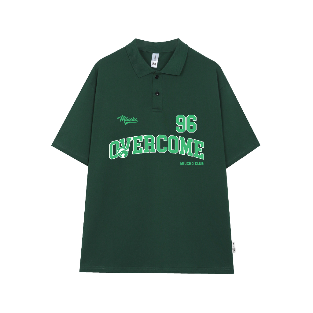 Áo polo nam form rộng đẹp PLD176 Miucho Man tay lỡ vải cotton mềm mại cho nam Typography_thumbnail_4