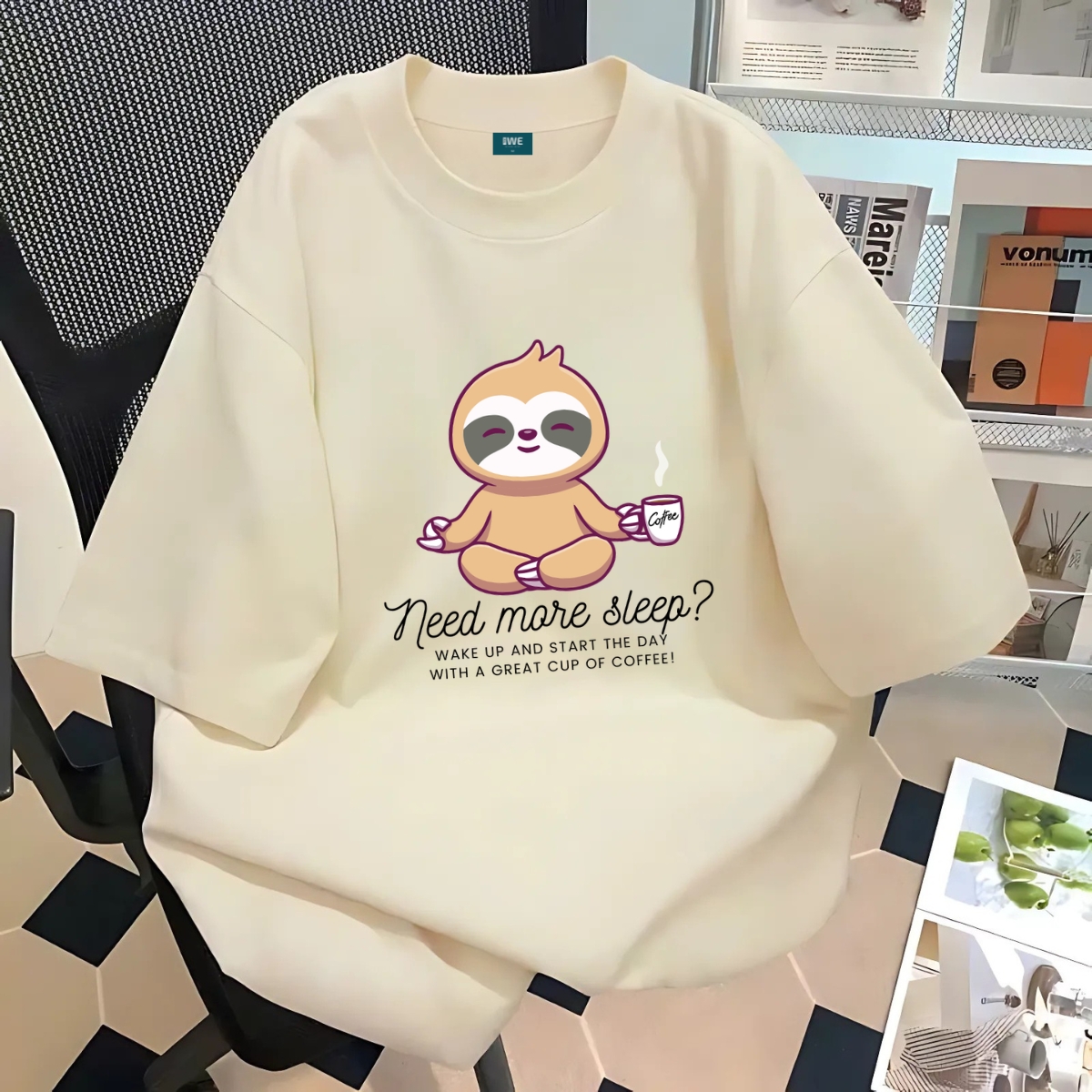 Áo thun local brand 𝐖𝐞 𝐓𝐞𝐞 Need more sleep dáng oversize rộng unisex nam nữ - WU0837