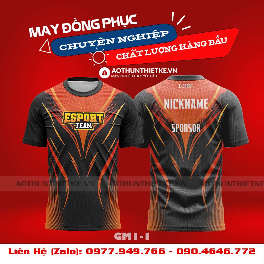 Mẫu Áo Game Thủ Esports Thiết Kế - TKGM90