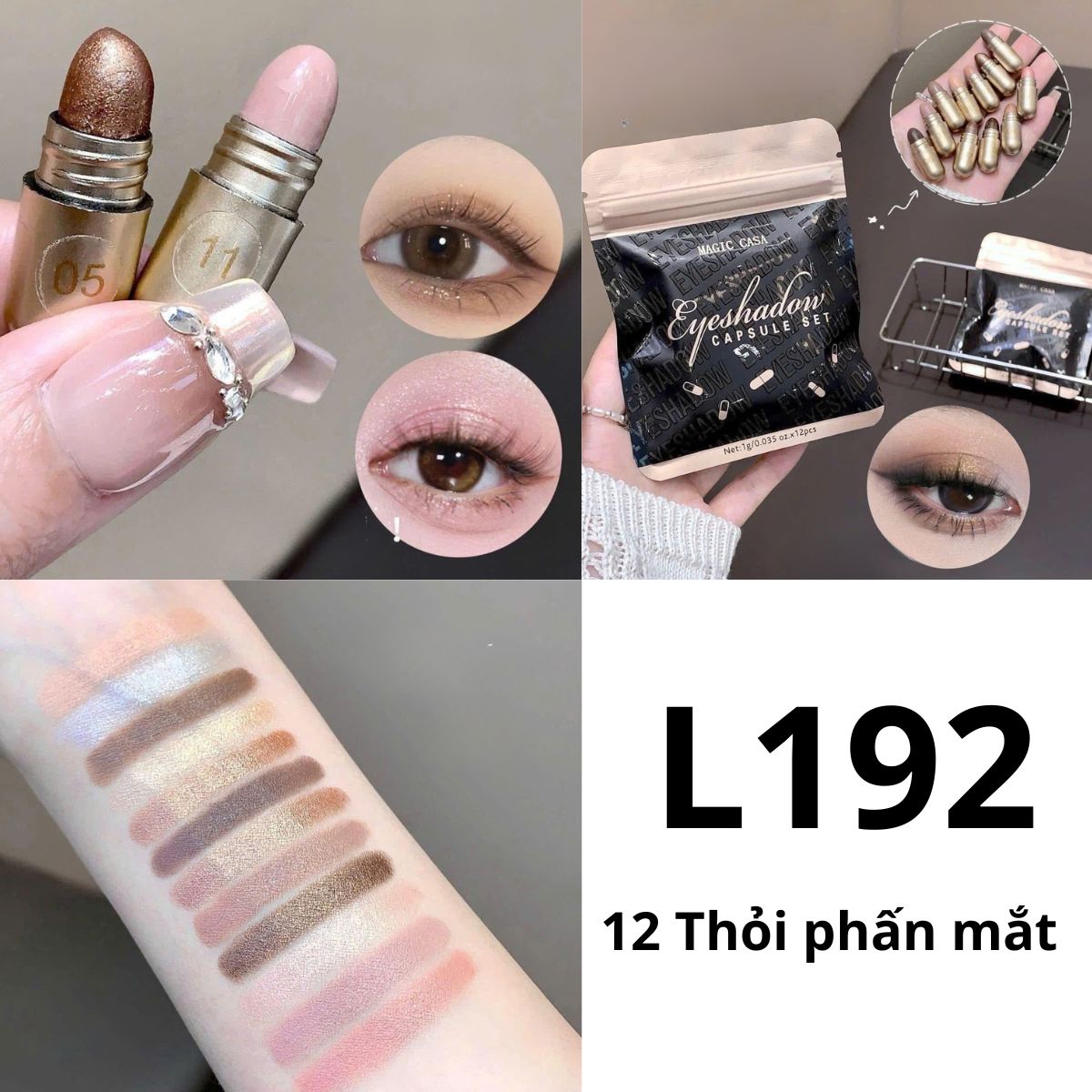 L192- 12 Thỏi phấn mắt