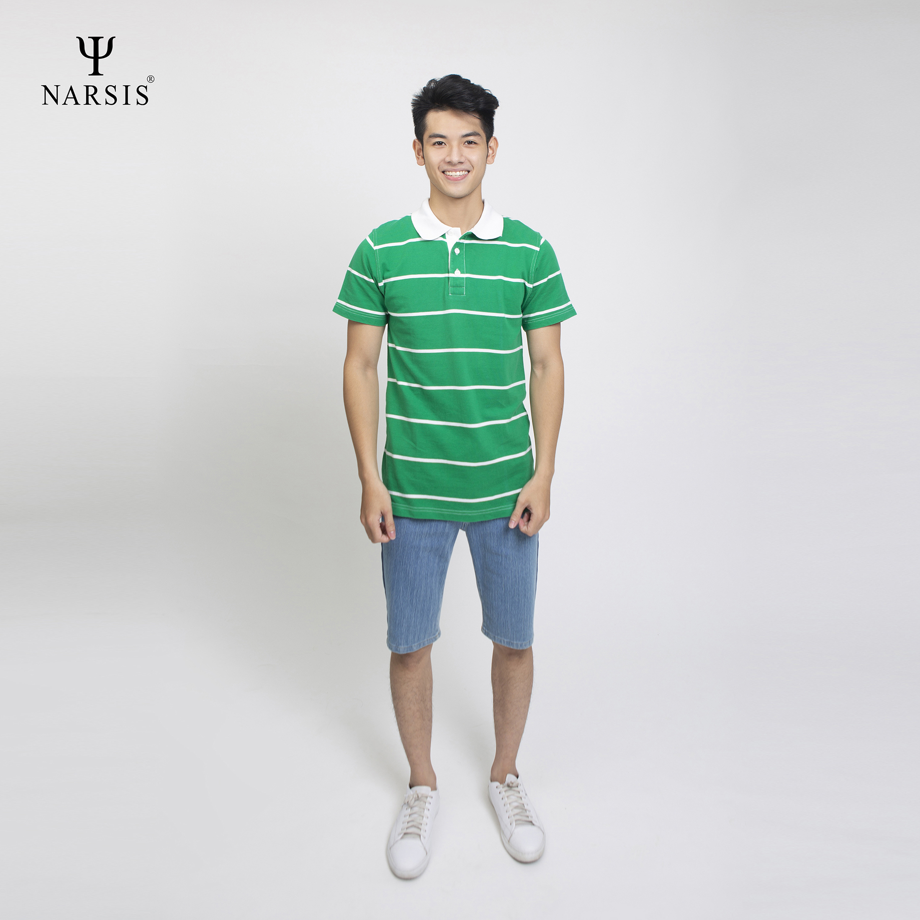 ÁO POLO CÓ CỔ NAM D4008 NARSIS CHẤT LIỆU THOÁNG MÁT, DỄ CHỊU, THOẢI MÁI CẢ NGÀY, DỄ VẬN ĐỘNG