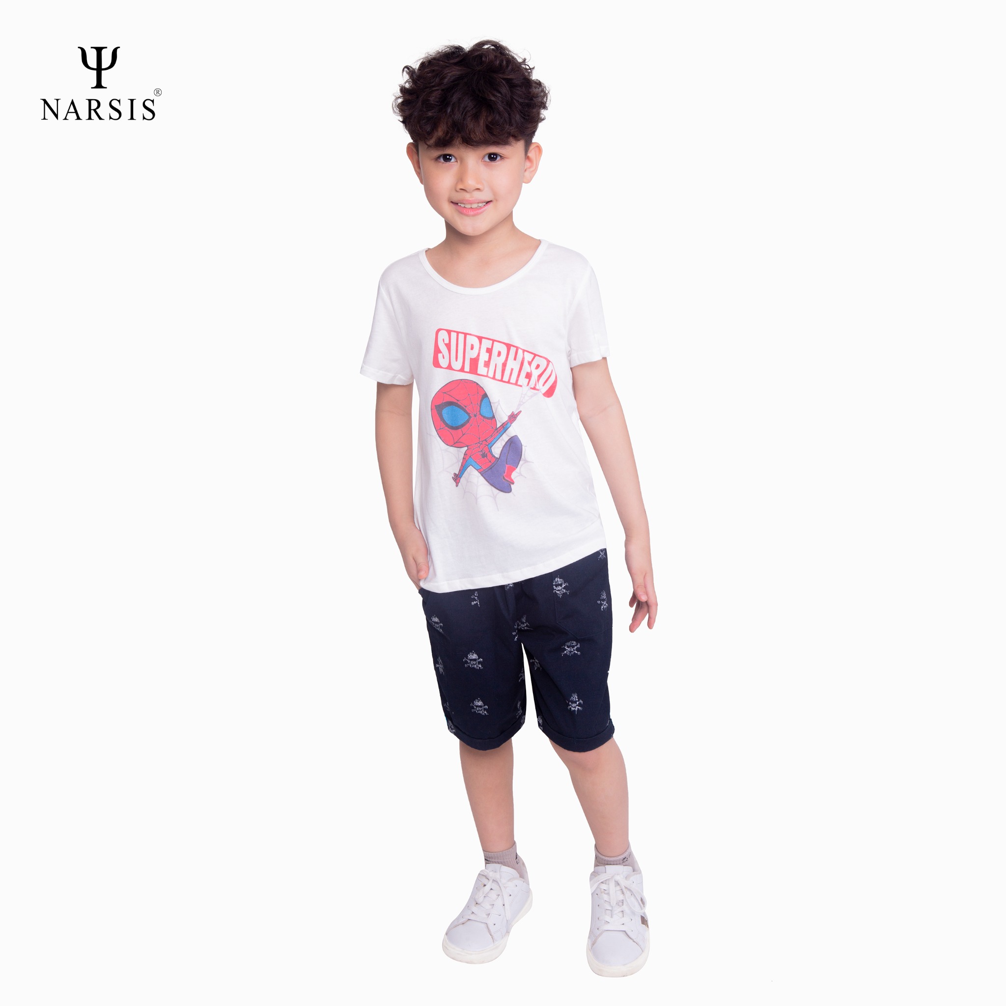 ÁO HÈ BÉ TRAI KD0015 NARSIS CHẤT LIỆU THOÁNG MÁT, DỄ CHỊU, THOẢI MÁI CẢ NGÀY, DỄ VẬN ĐỘNG