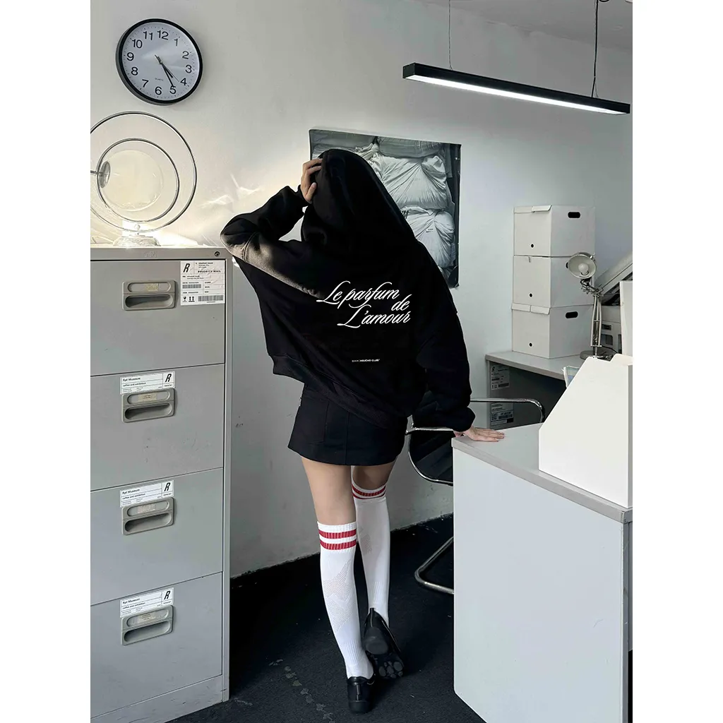 Áo hoodie zip form boxy basic 2473 Miucho chất vải nỉ bông cao cấp dày dặn in typography_thumbnail_2