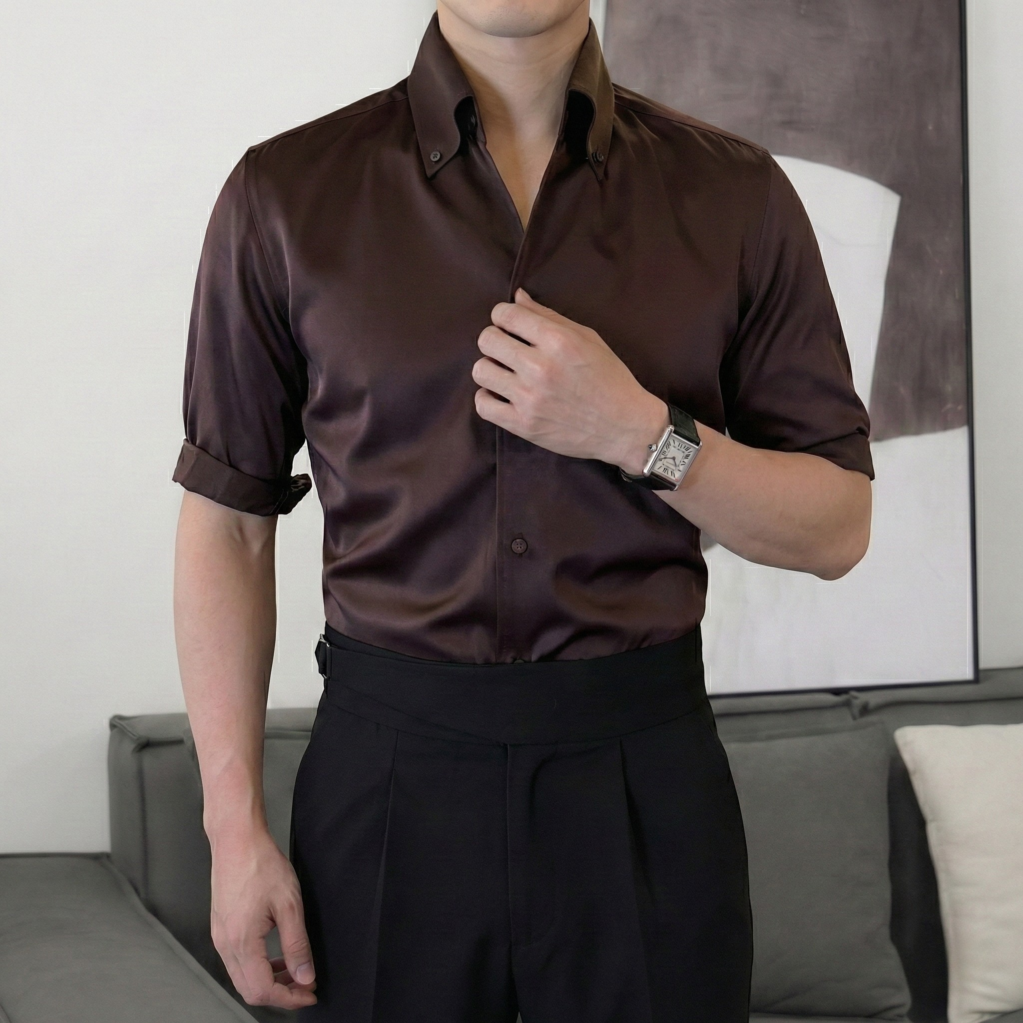 Áo Sơ Mi Riviera Cổ Button-Down Tay Lỡ_thumbnail_6