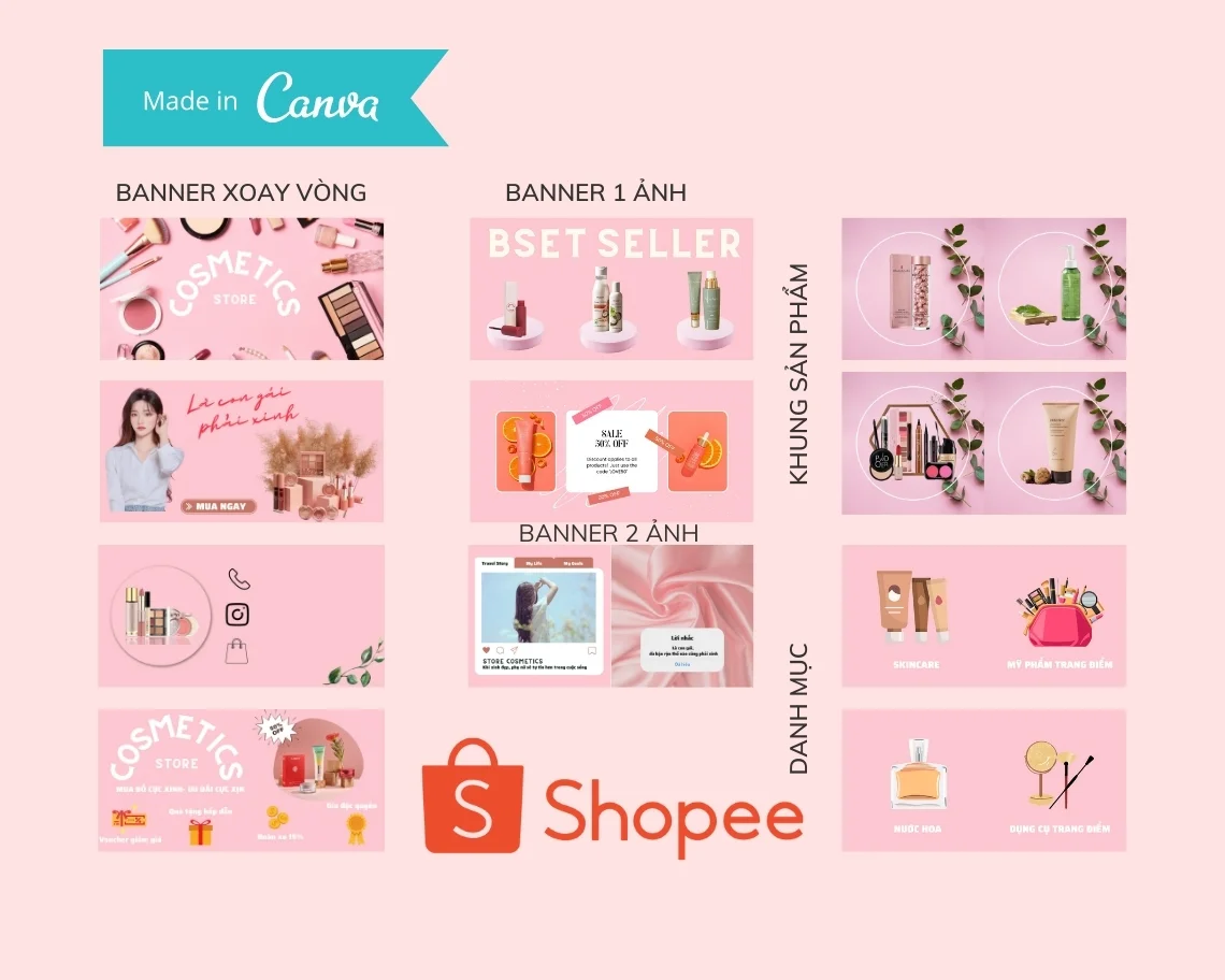  my pham hongmy pham hong cover 1my pham hong cover 2my pham hong cover 3my pham hong cover 4  my pham hong cover 1 my pham hong cover 2 my pham hong cover 3 my pham hong cover 4 Live Demo Bộ Template Shopee Mỹ Phẩm Tone Hồng – Canva Templates