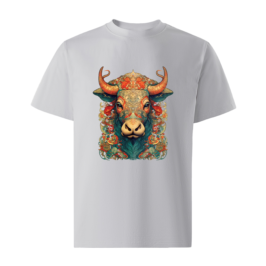 Áo thun nam form rộng 12 con giáp tuổi Sửu ATD478 Miucho Iconic cotton cổ tròn in graphic_thumbnail_13