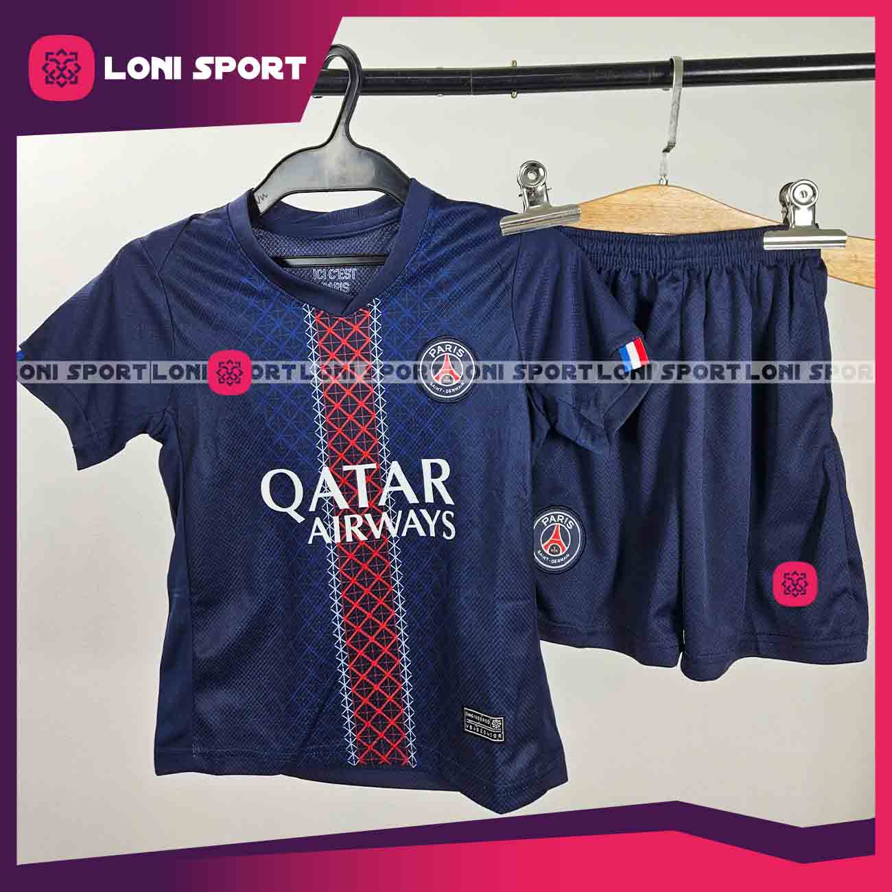 Bộ Kid PSG sân nhà xanh 25/26