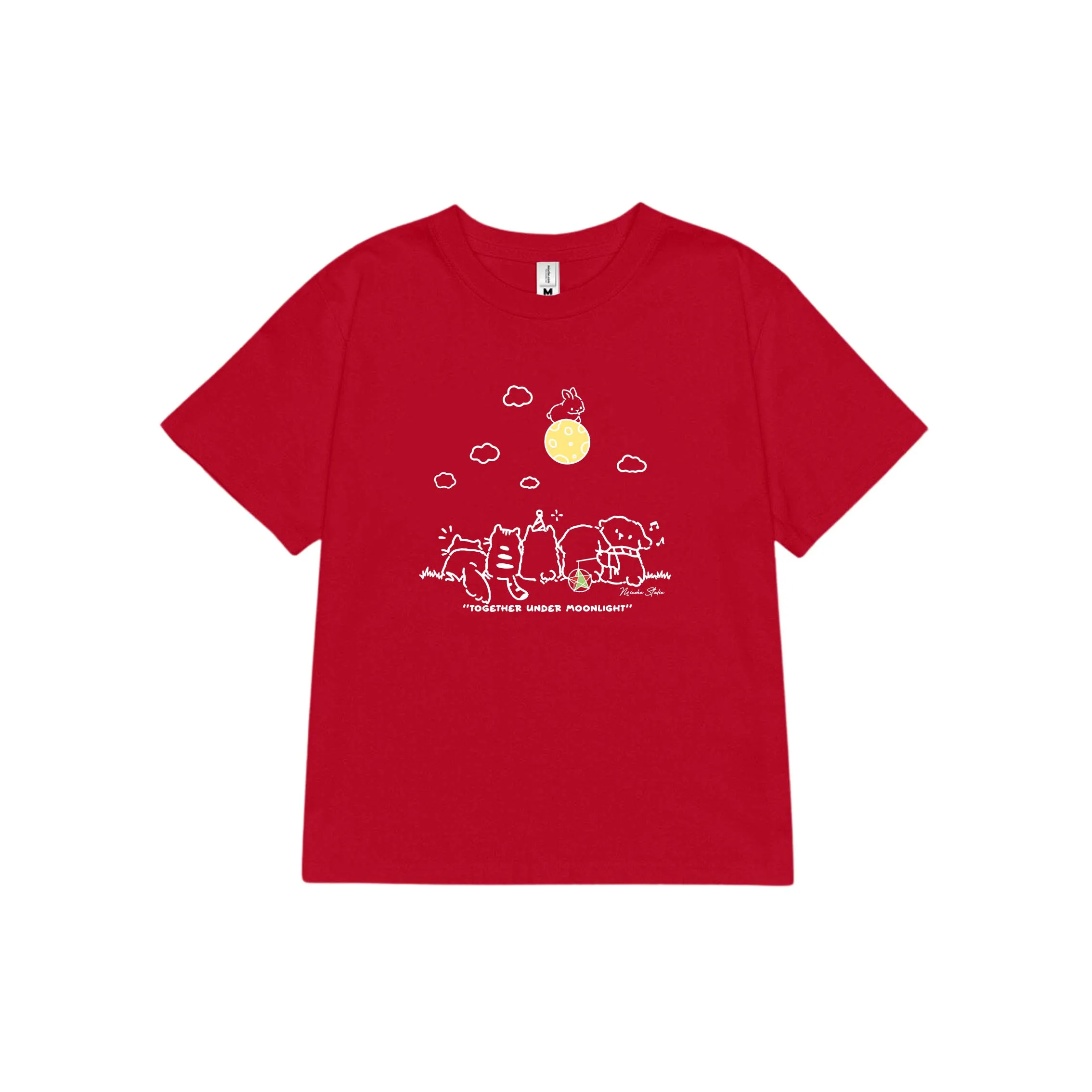 Áo baby tee nữ hình thú đáng yêu 2613 Miucho tay ngắn cổ tròn vải cotton thoáng mát in mix_thumbnail_10