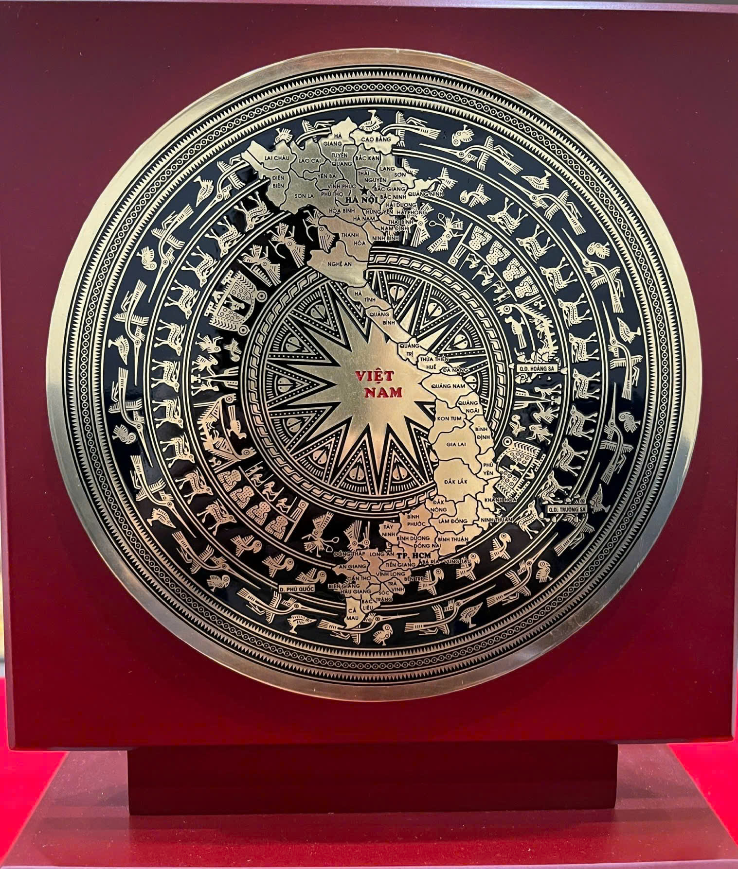 Mặt trống đồng quà tặng để vàn làm việc KT 20CM _thumbnail_1