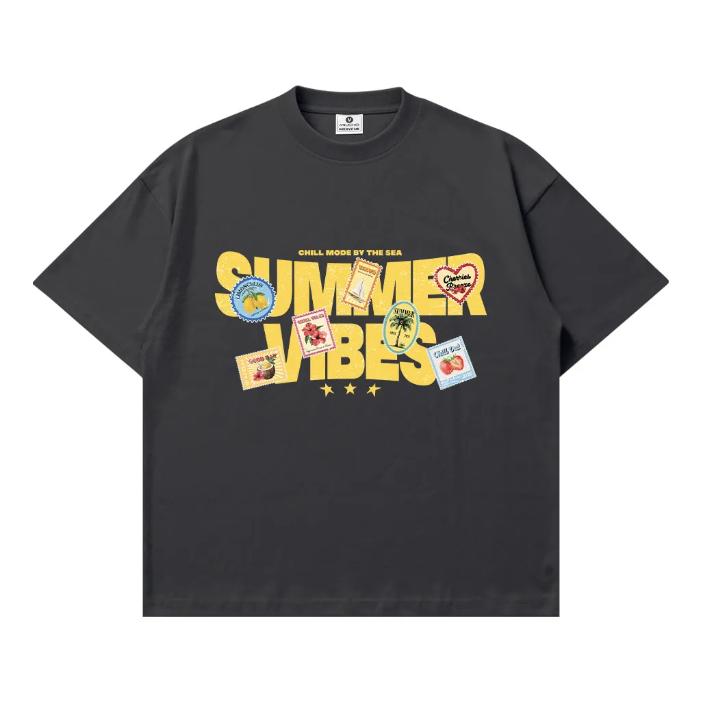 Áo thun boxy nam nữ summer vibes Miucho 3448