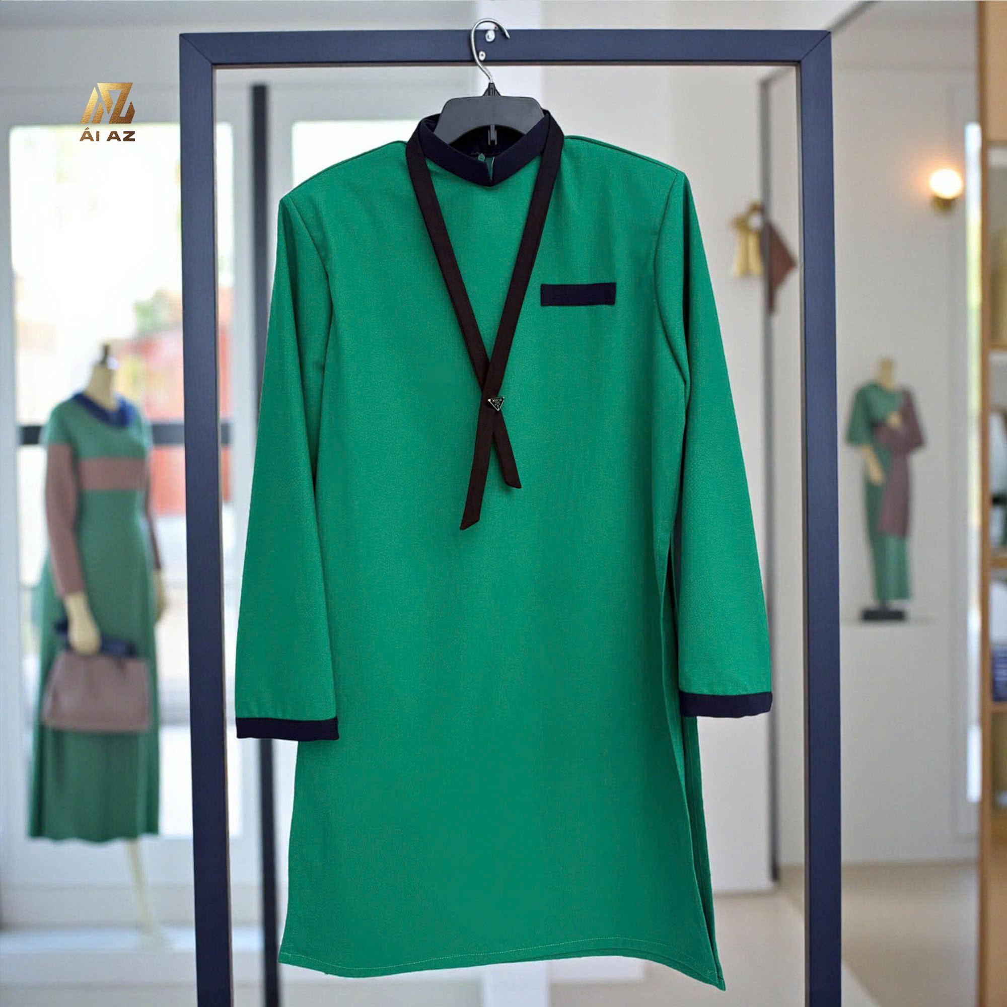 Áo Dài Nam Cách Tân Vải Cotton Hàn Mềm Mát - Mặc Tết, Chụp Ảnh, Boy Phố, Cưới Hỏi - Trẻ Trung KT02_thumbnail_4