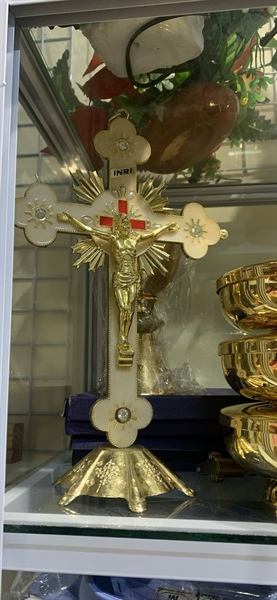 Thánh Giá mạ vàng 30cm