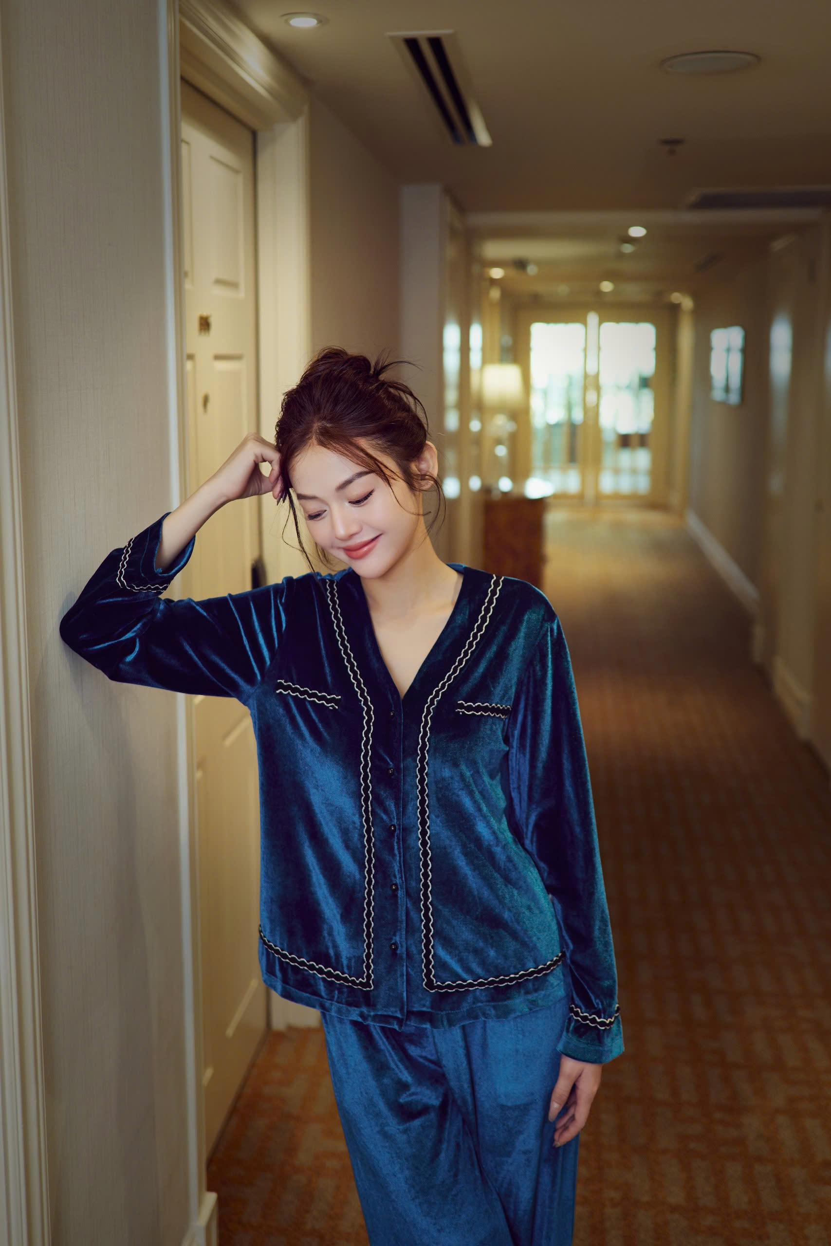 Bộ nhung áo dài, quần dài BN579_thumbnail_4