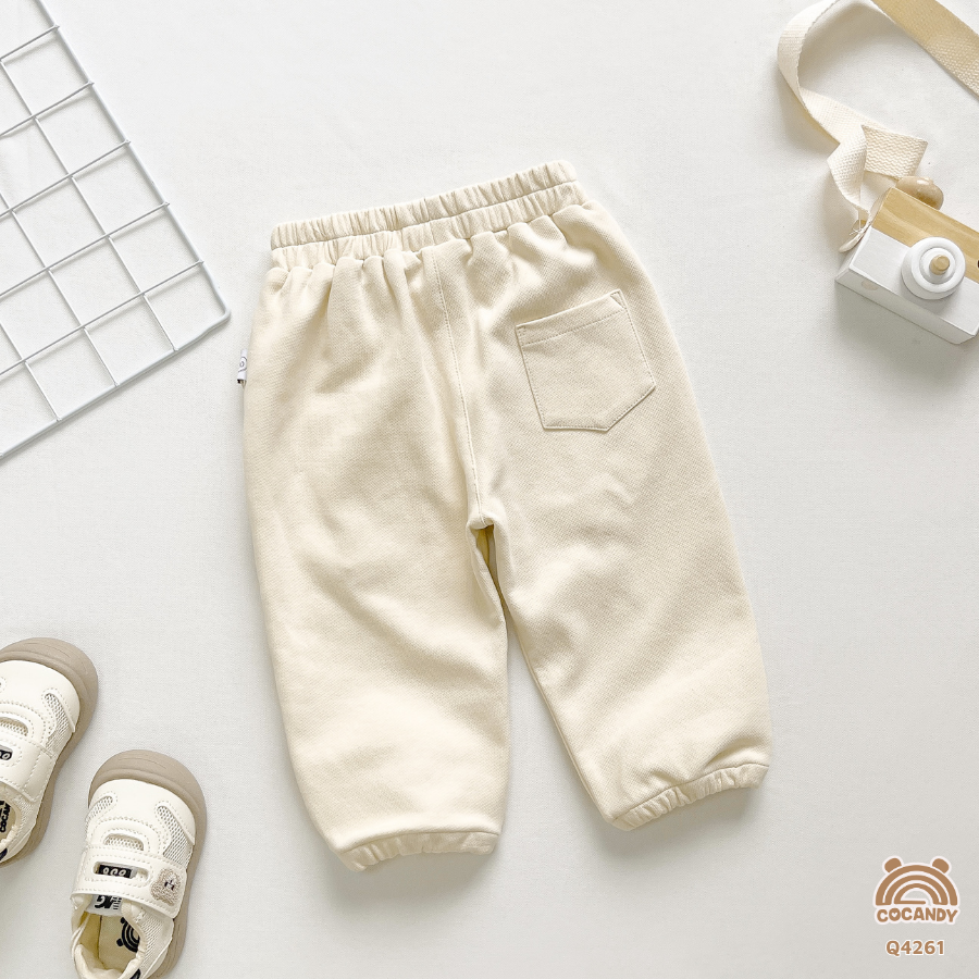 Quần dài BE nỉ  2 đáp sườn bo gấu_thumbnail_2