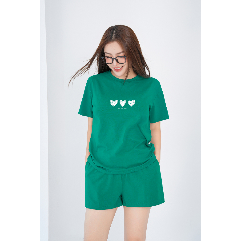 [Form rộng] Đồ bộ nữ hình Mickey chất liệu cotton 4 chiều - Set đồ nữ gồm áo thun và quần đùi cotton - LOZA G0054_thumbnail_4