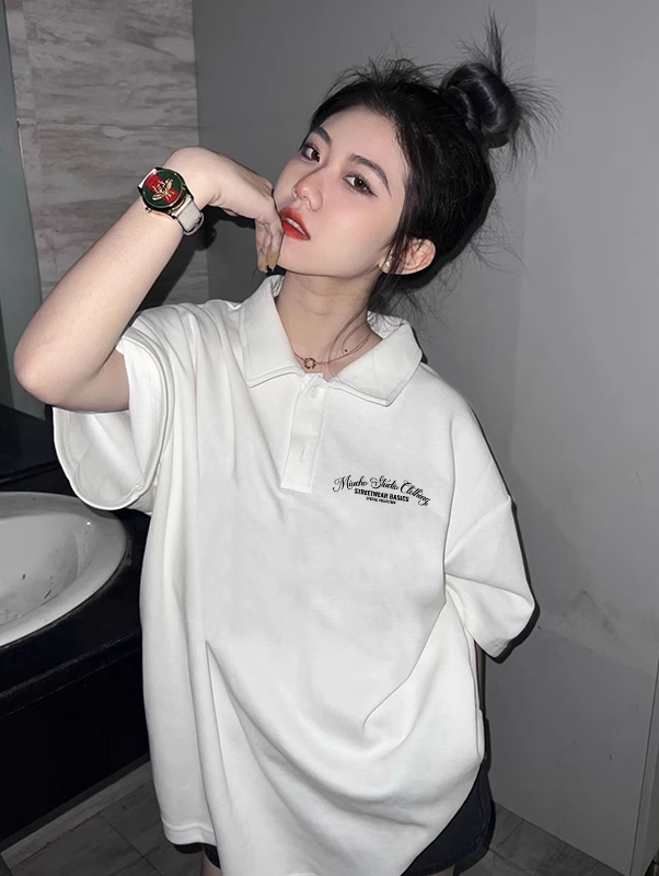 Áo polo nữ form rộng chất vải cotton co giãn thoáng mát PLD1699 Miucho in basic_thumbnail_4