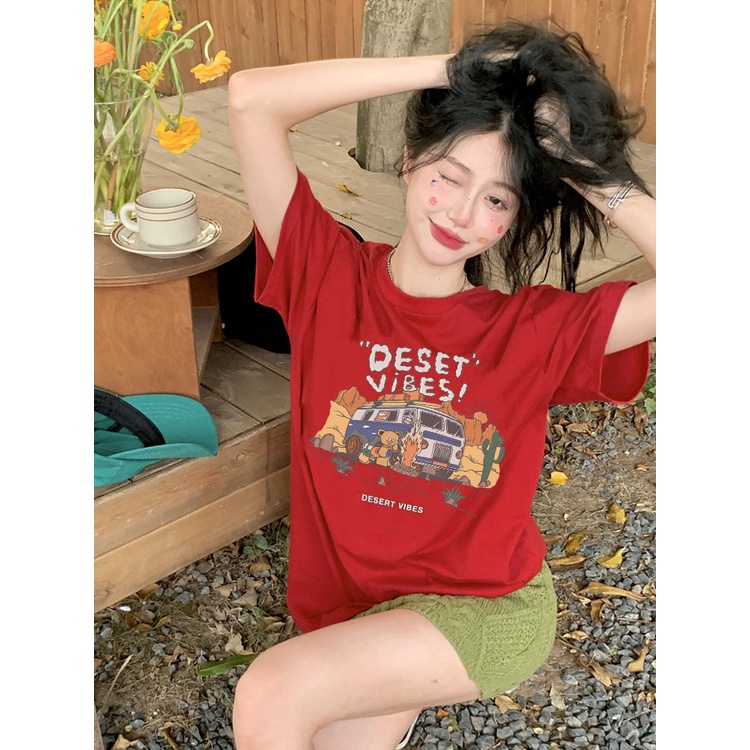 Áo thun nữ tay lỡ form rộng đẹp chất vải cotton mềm mại local brand Miucho AT298 in graphic_thumbnail_4