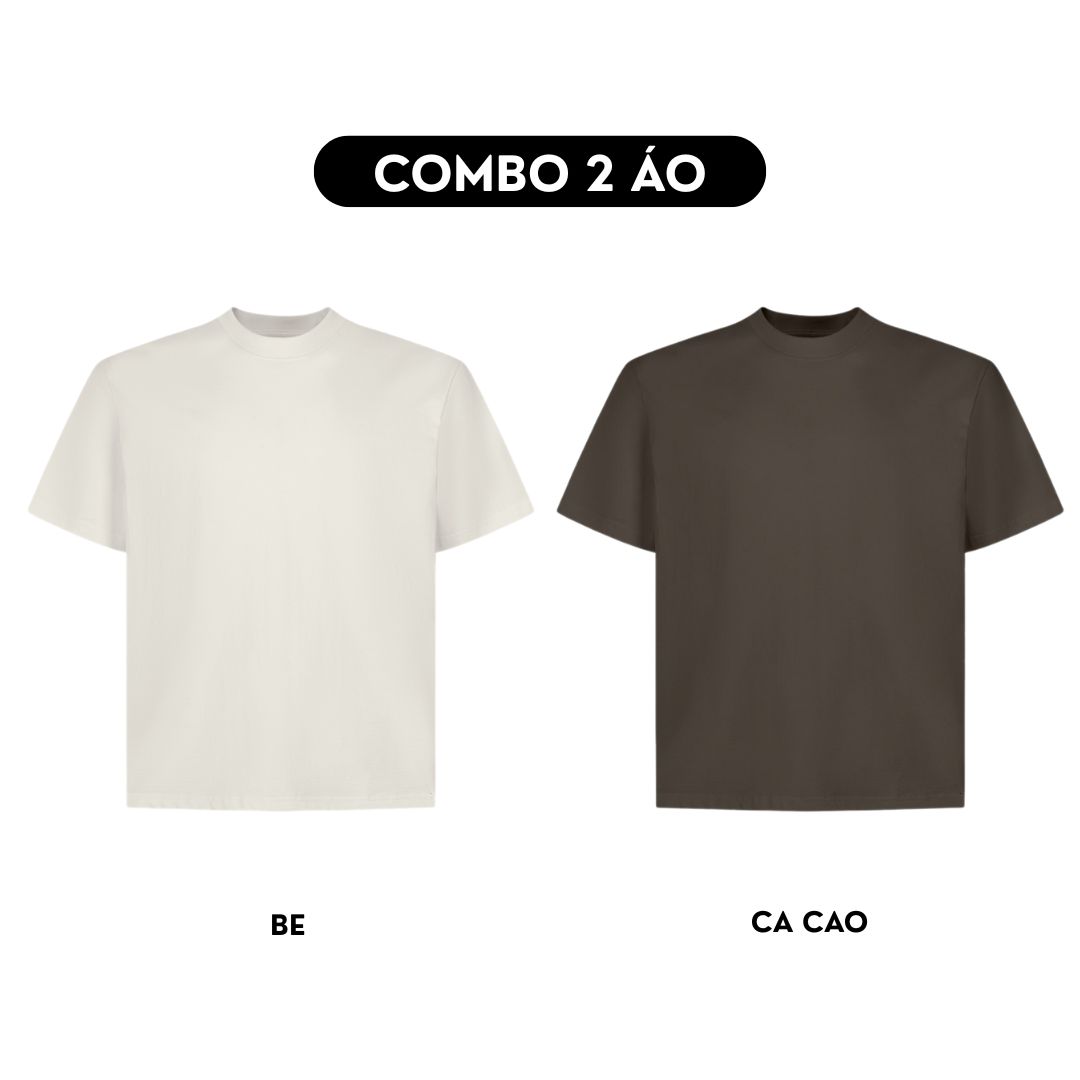 Combo 2 Áo thun trơn form boxy AXT01_thumbnail_1