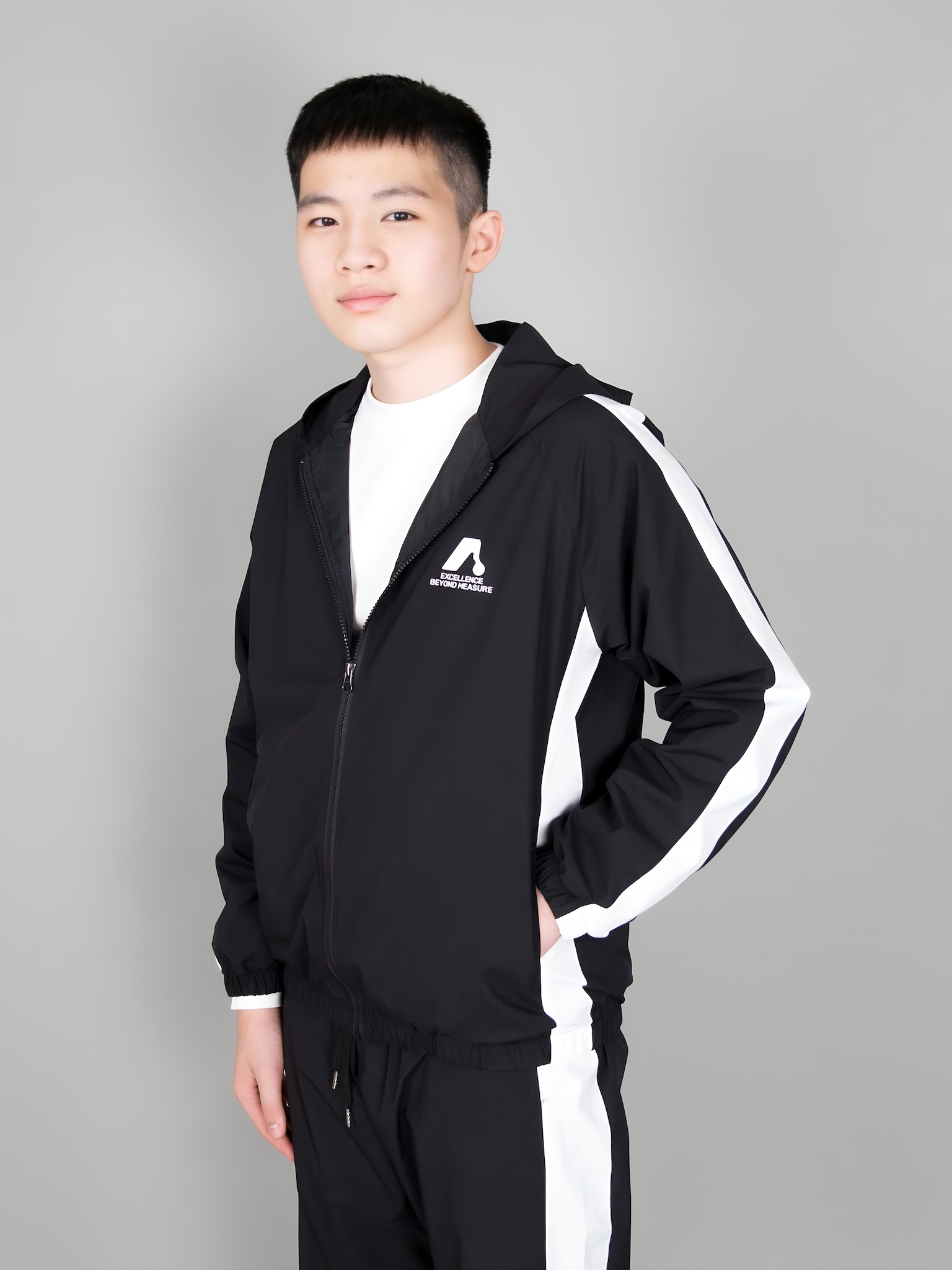 Áo khoác gió đen phối sọc trắng_thumbnail_0