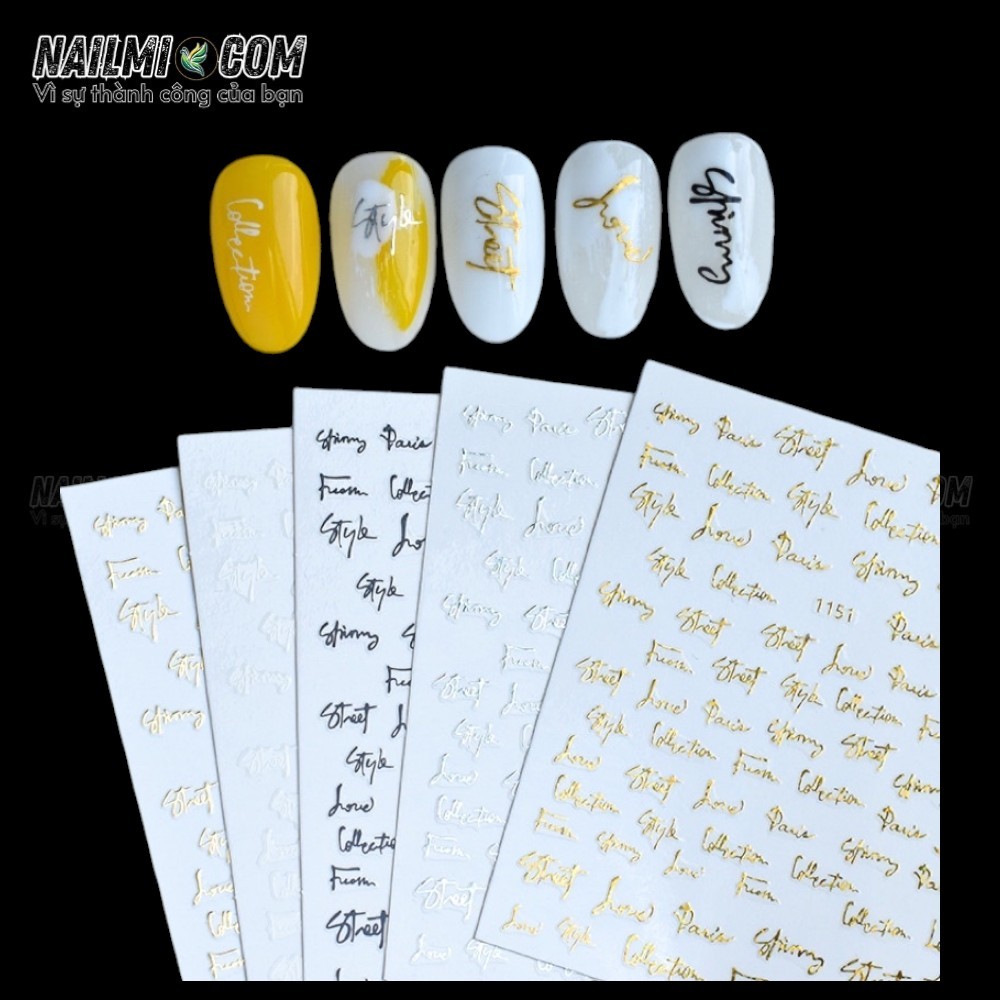 Sticker nail chữ Jo-1151