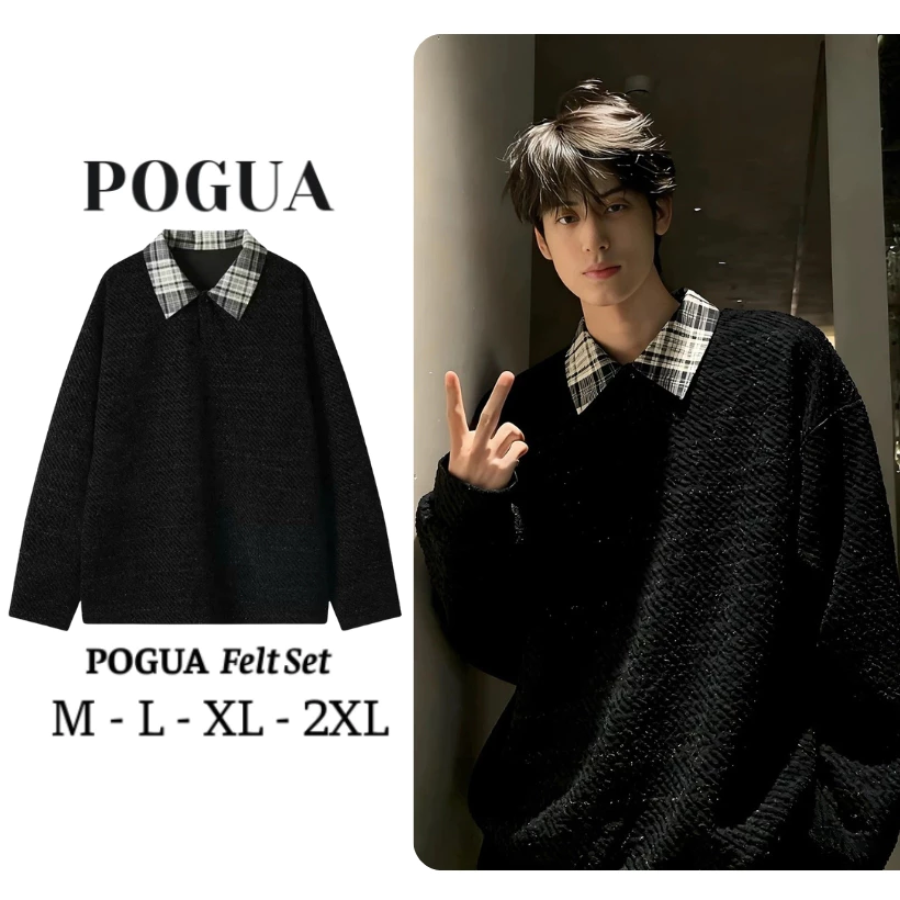 Áo Len Kim Tuyến Nam POLO Thanh Lịch Phong Cách Hàn Quốc Trẻ Trung