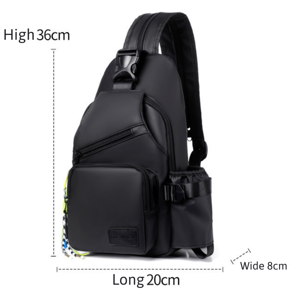 HUBO Chest Bag Leather Waterproof Sports Wear For Men_thumbnail_3