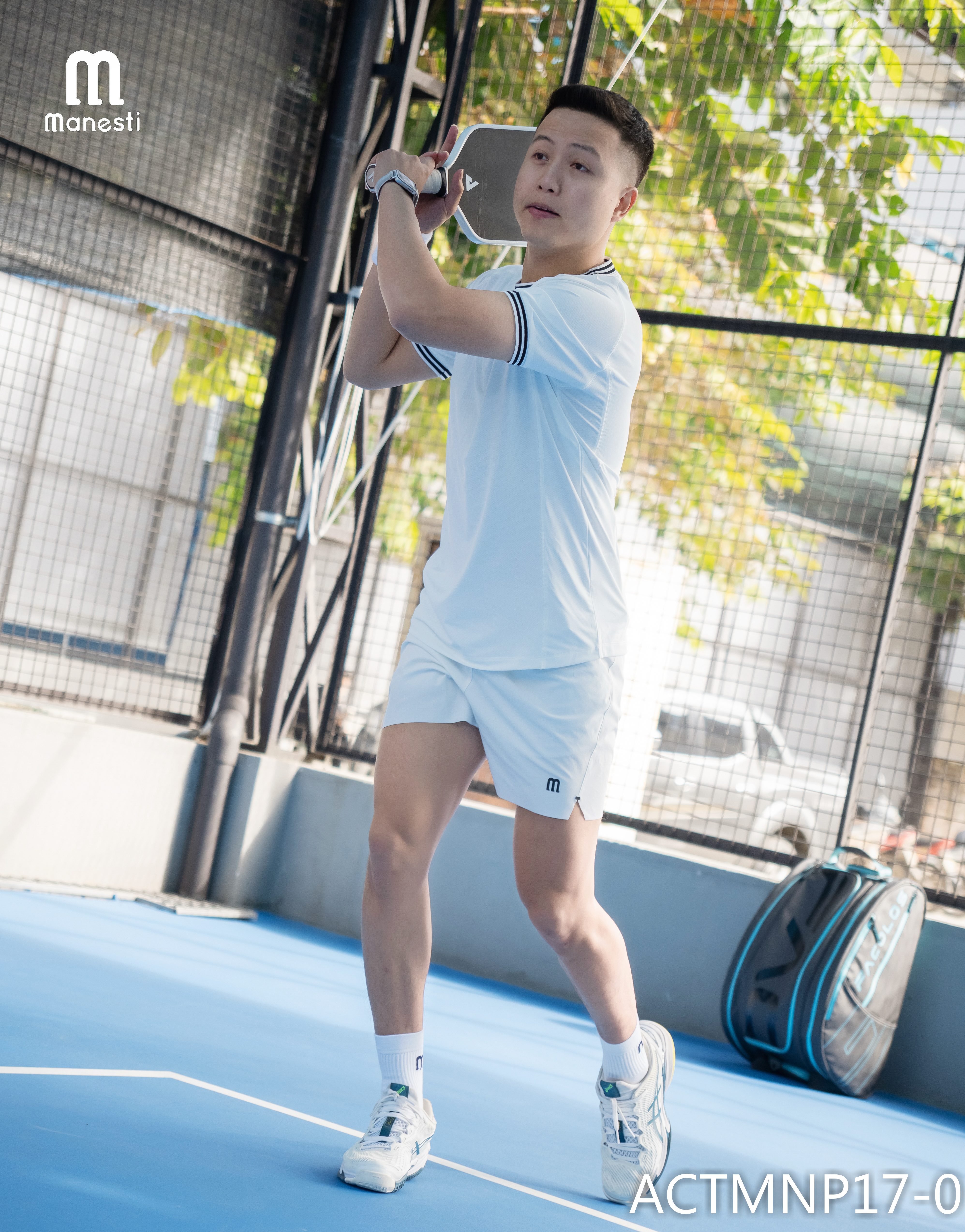 Áo thun thể thao nam chơi Pickleball/Tennis AirMesh Manesti_thumbnail_12