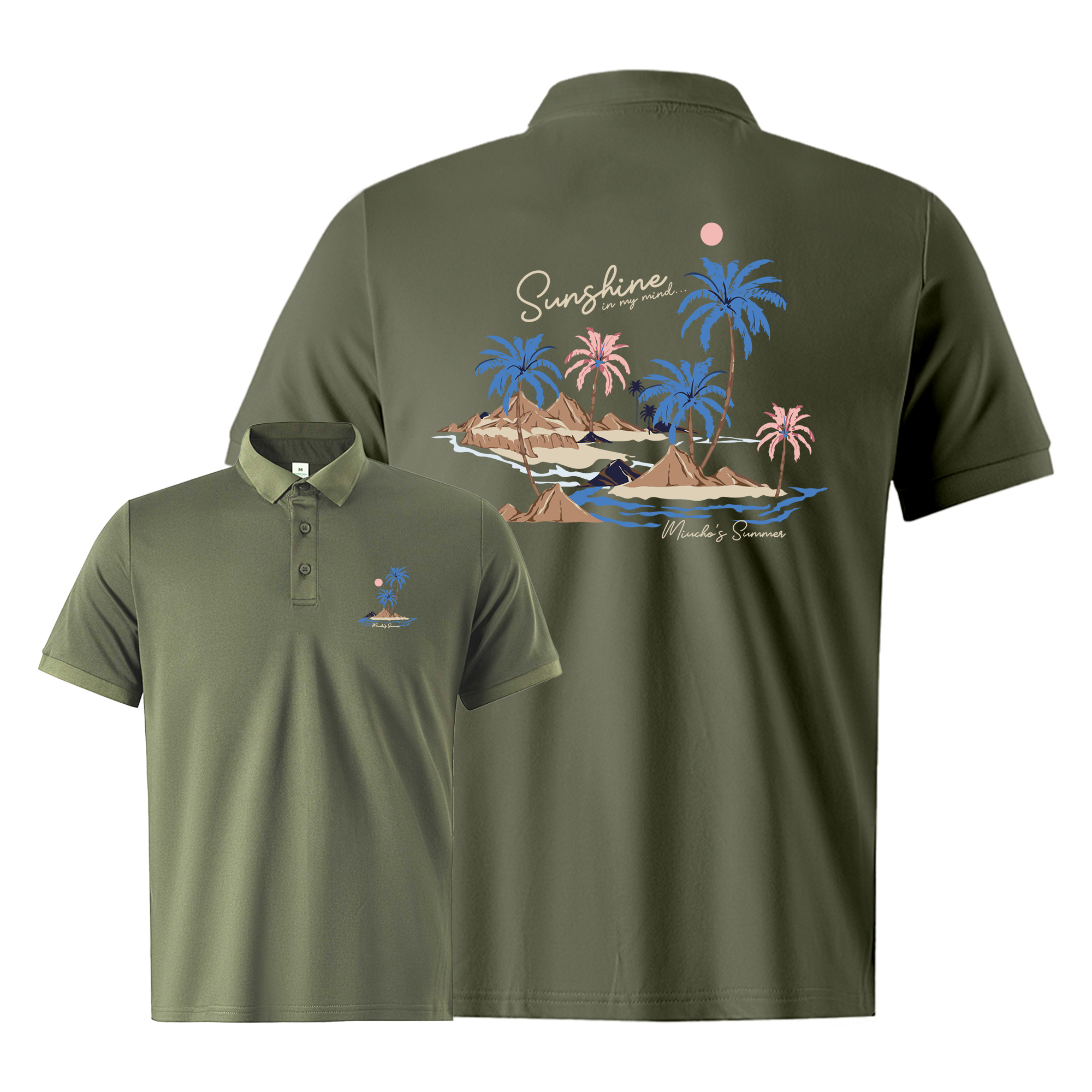 Áo polo nam big size form vừa 2185 Miucho Iconic vải cá sấu polyester co giãn thoáng mát in mix_thumbnail_11