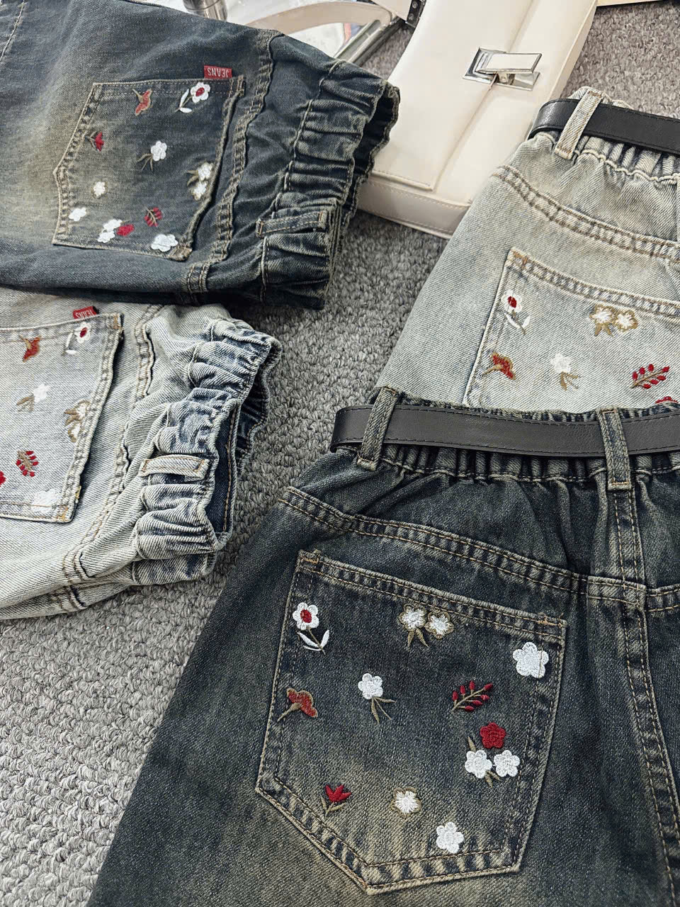 Quần short lưng thun thêu hoa bigsize QSJ1301 dành cho nàng mũm mĩm từ 55-90kg_thumbnail_5