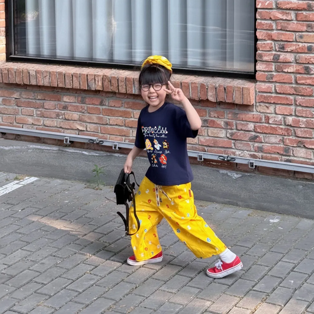 Áo thun cho bé gái Kado chất vải cotton thoáng mát hình hoạt hình công chúa in mix 2866_thumbnail_6