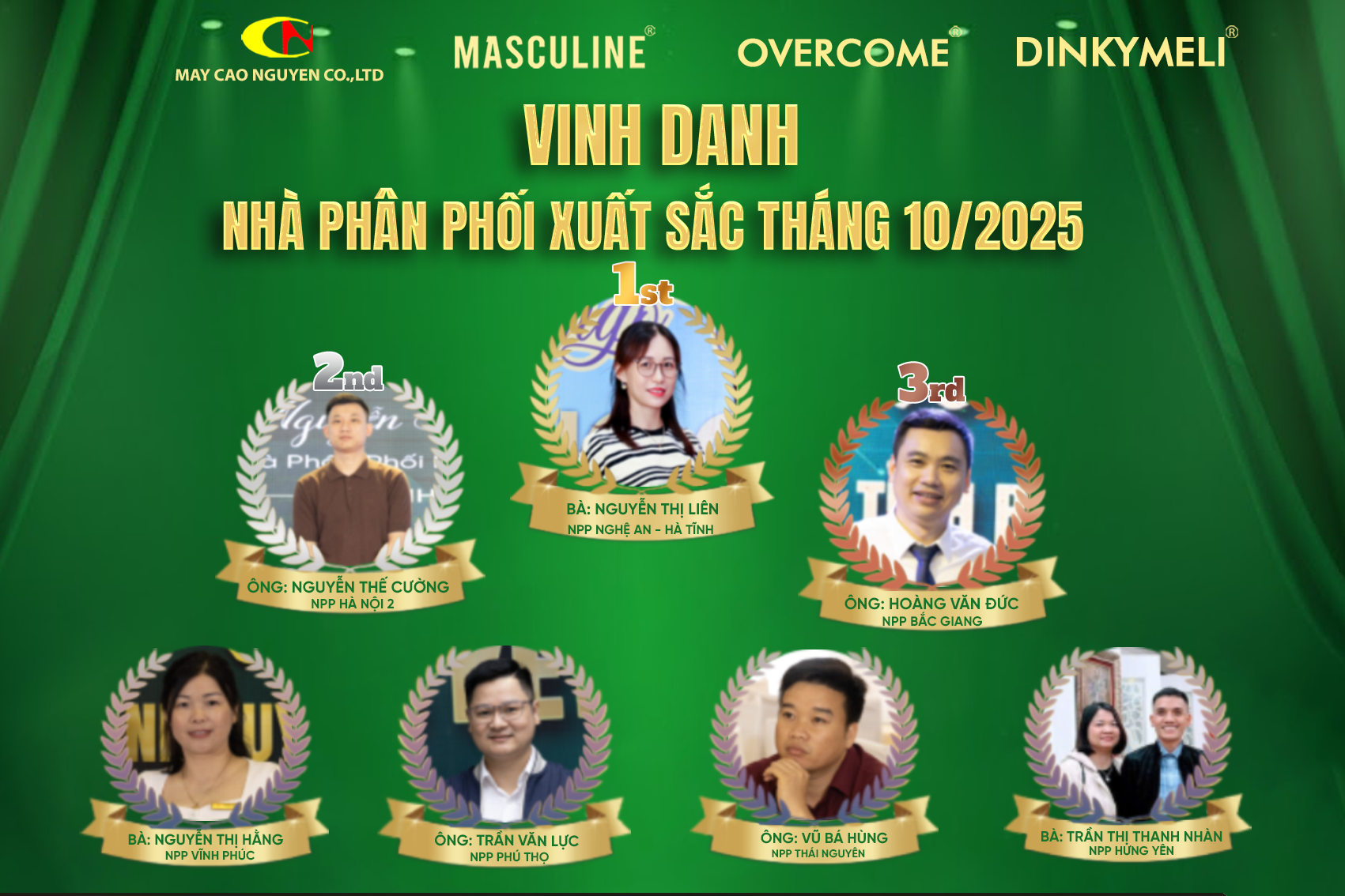 VINH DANH NHÀ PHÂN PHỐI XUẤT SẮC THÁNG 10/2025