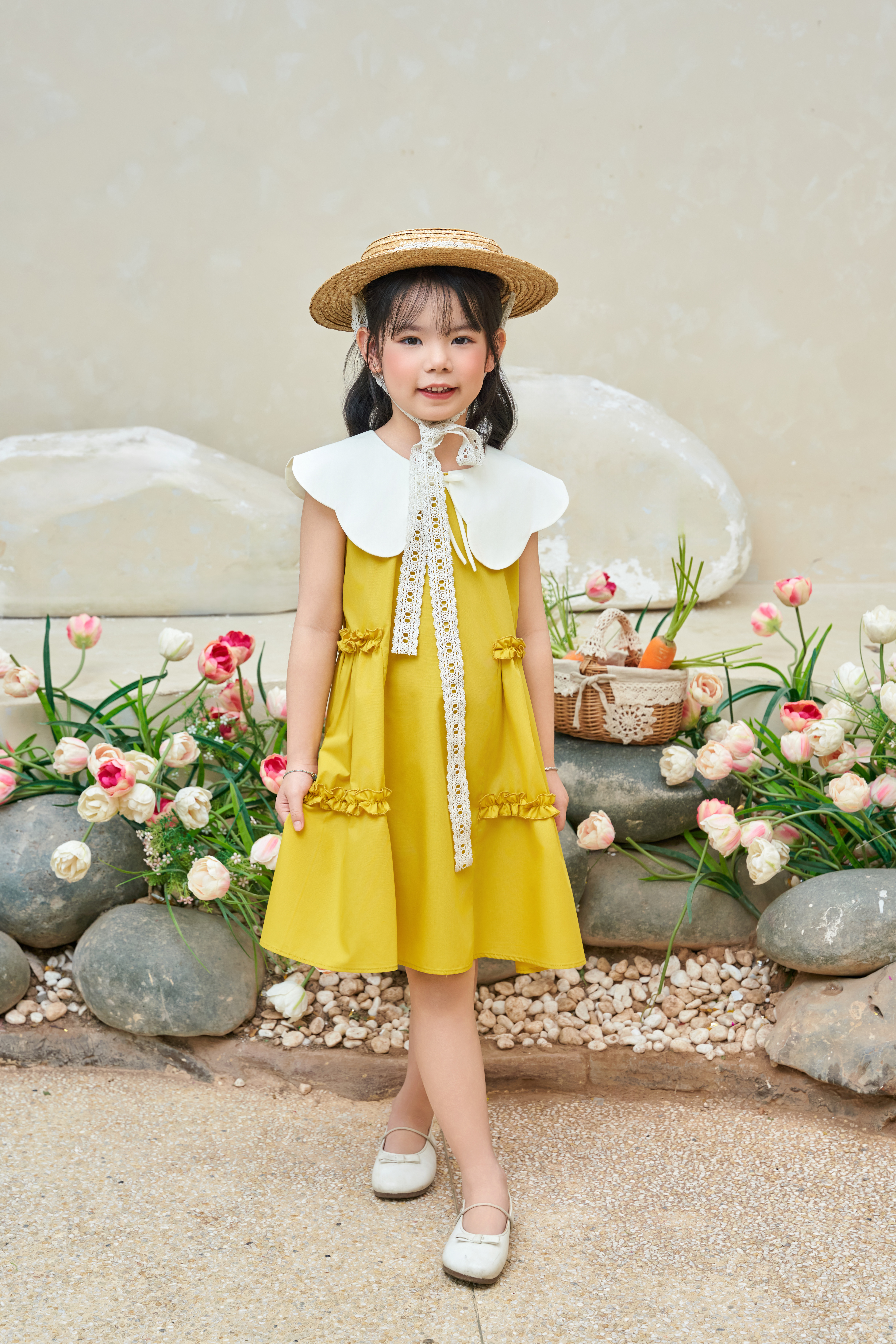 Váy thô phối cổ nhún bèo hông_thumbnail_7