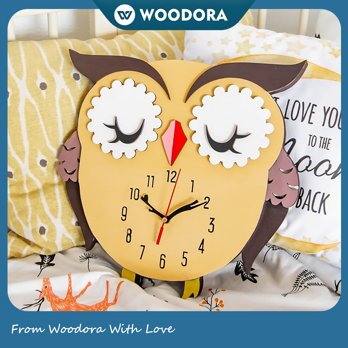 Đồng Hồ Gỗ Hình Thú Cưng - Treo Tường & Để Bàn, Decor & Quà Tặng Cute