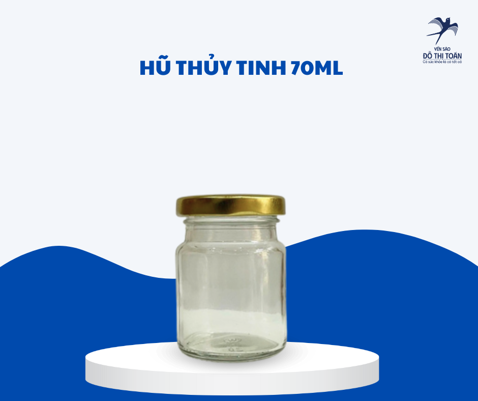 [H10] HŨ THỦY TINH 70ML (nắp vặn)