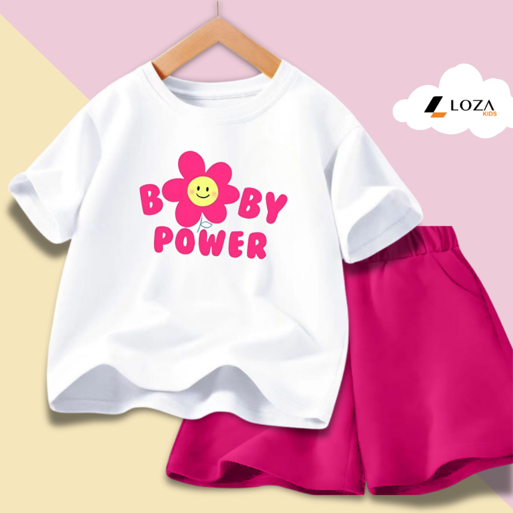 Bộ đồ bé gái in hình Kurumi, Labubu, My Melody... - Loza Kids BD009_thumbnail_2