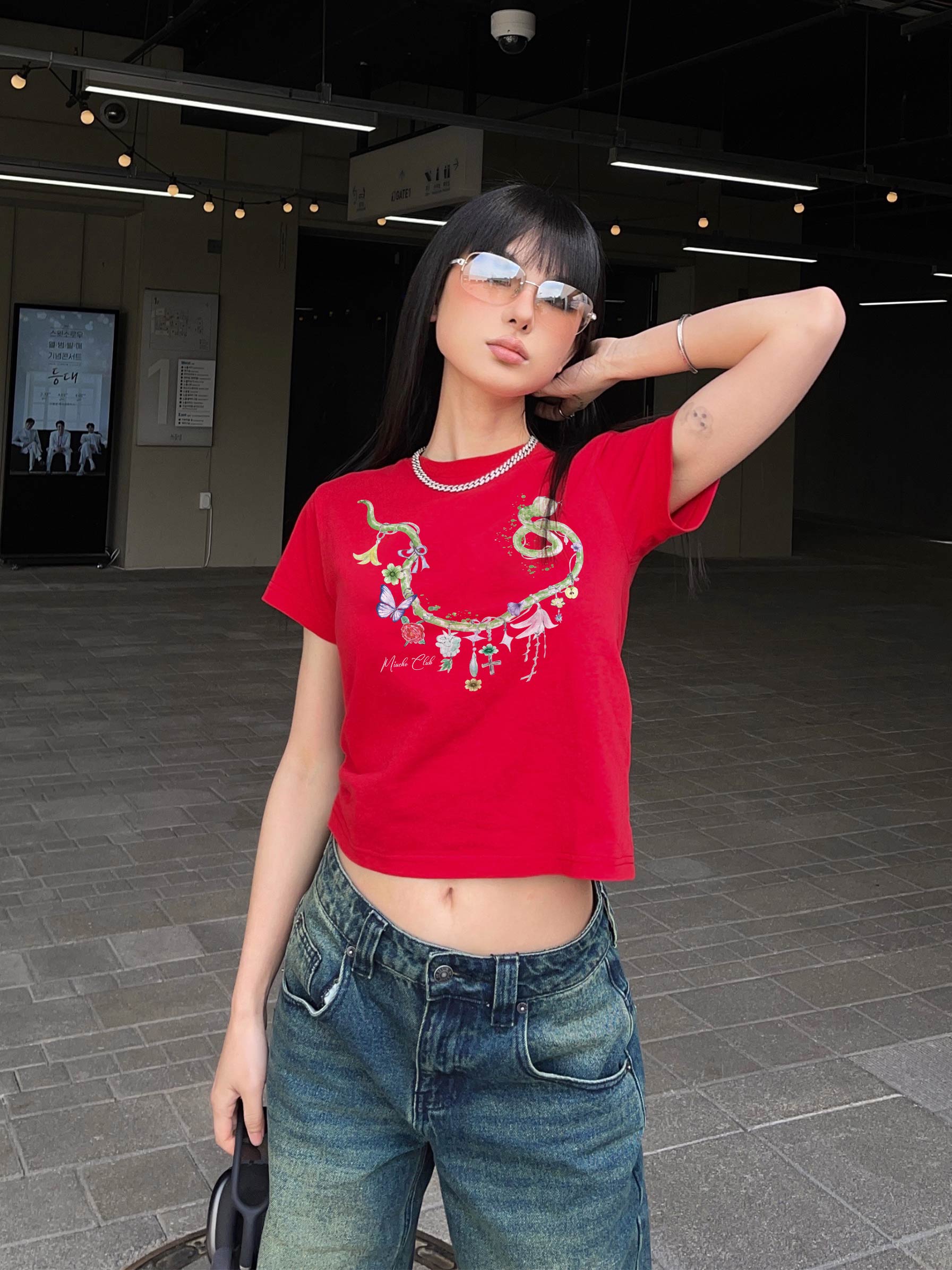 Áo baby tee ôm cổ tròn vải cotton thoáng mát ABD1723 Miucho in mix_thumbnail_6