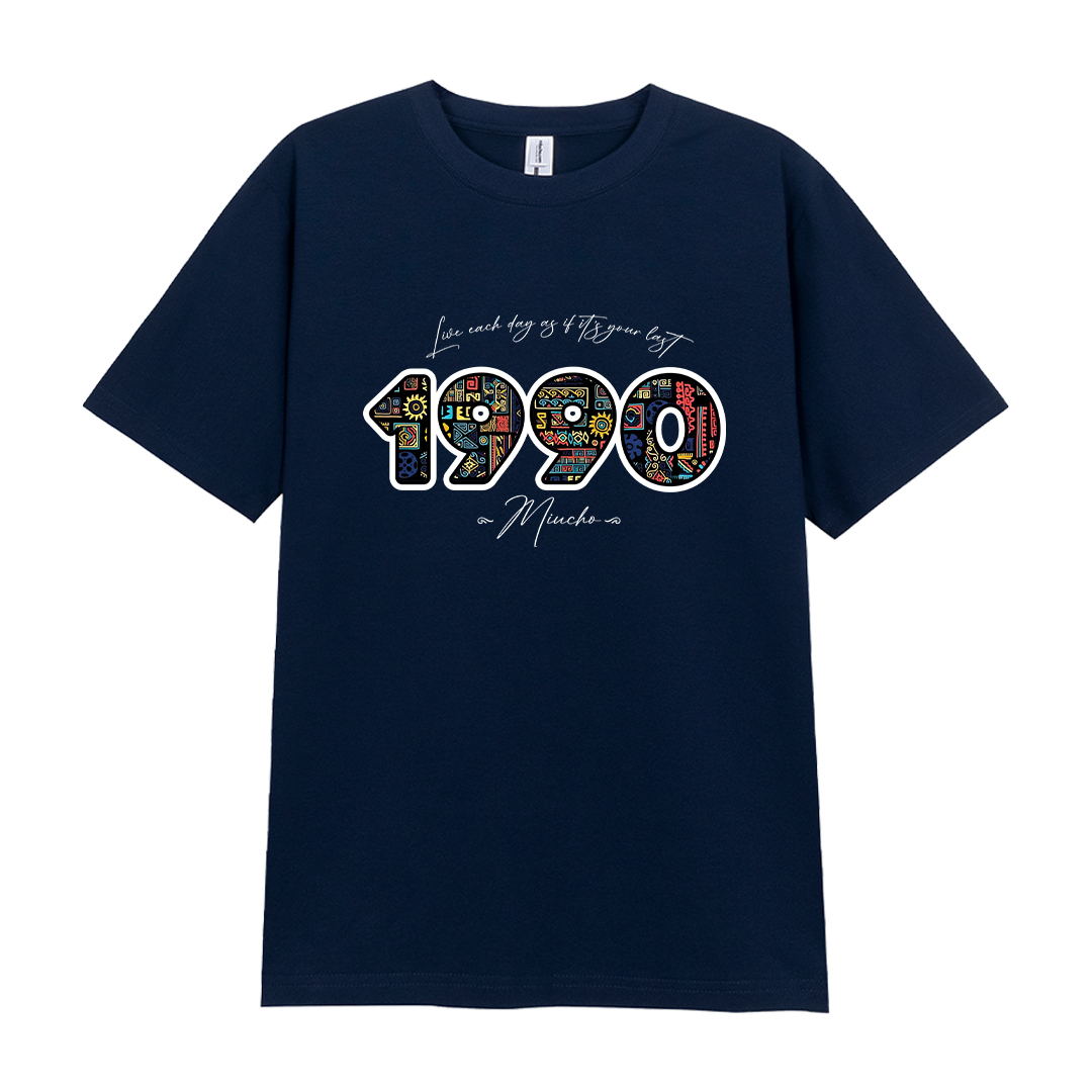 Áo thun nữ in năm sinh 1990 form vừa regular vải cotton 4c thoáng mát ARD1777 Miucho Chic in mix_thumbnail_13