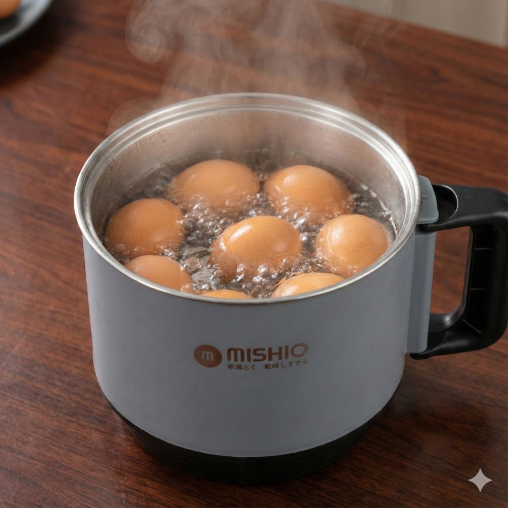 Nồi Lẩu Điện Mini 1.5L Mishio MK392 600W lòng nồi inox 304 không gỉ sét_thumbnail_4