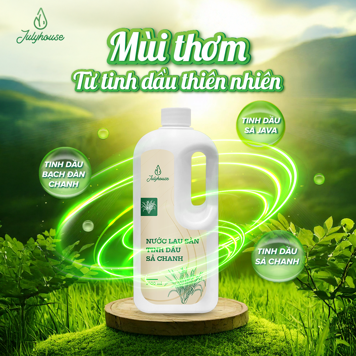 Nước lau sàn tinh dầu sả chanh 1000ml Julyhouse_thumbnail_3