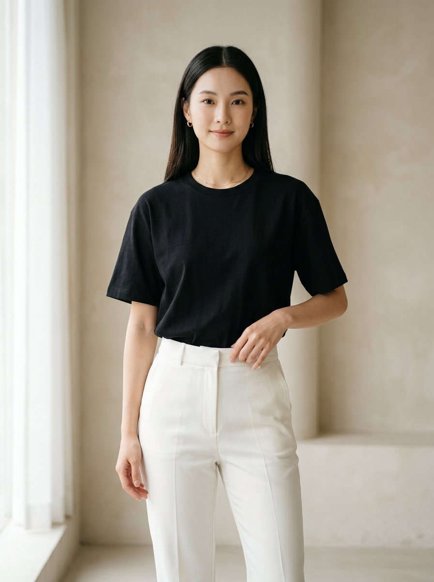 Áo thun trơn TRALI 400