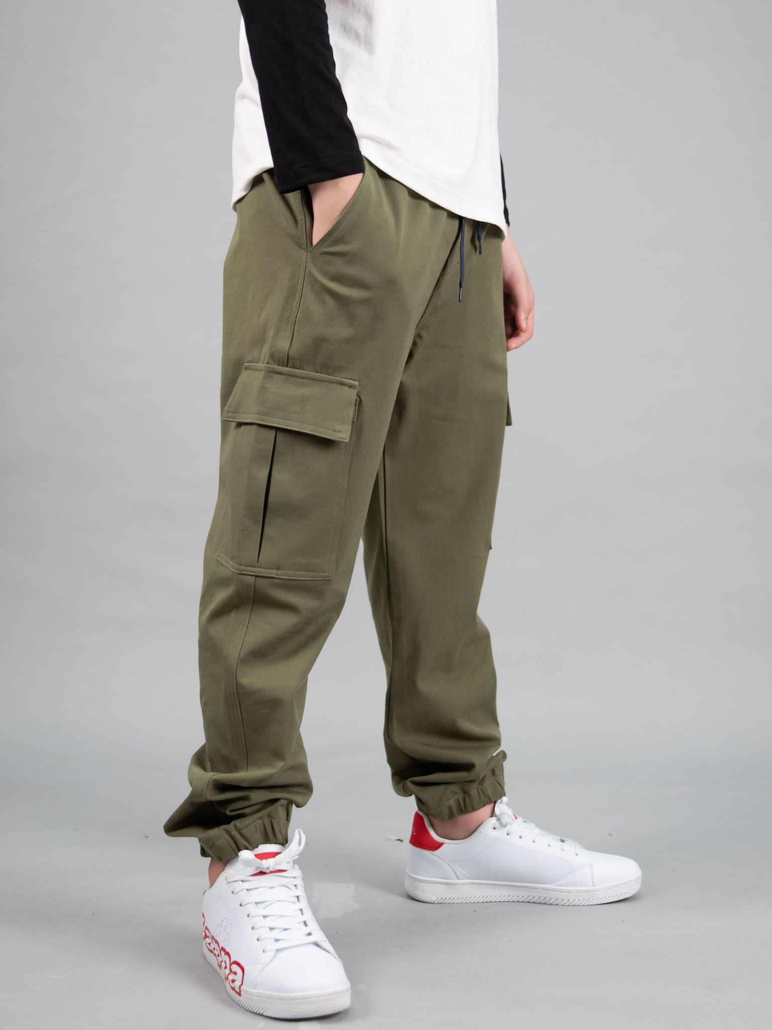 Quần kaki xanh rêu túi hộp_thumbnail_2