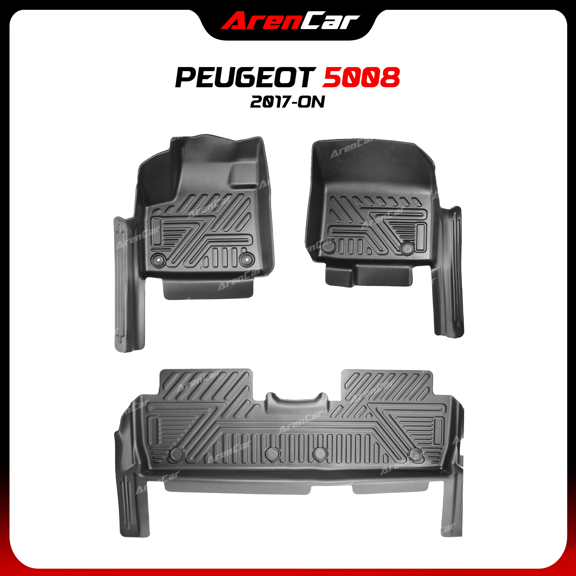 Thảm Lót Sàn Ô Tô TPE Khuôn Đúc Peugeot 5008