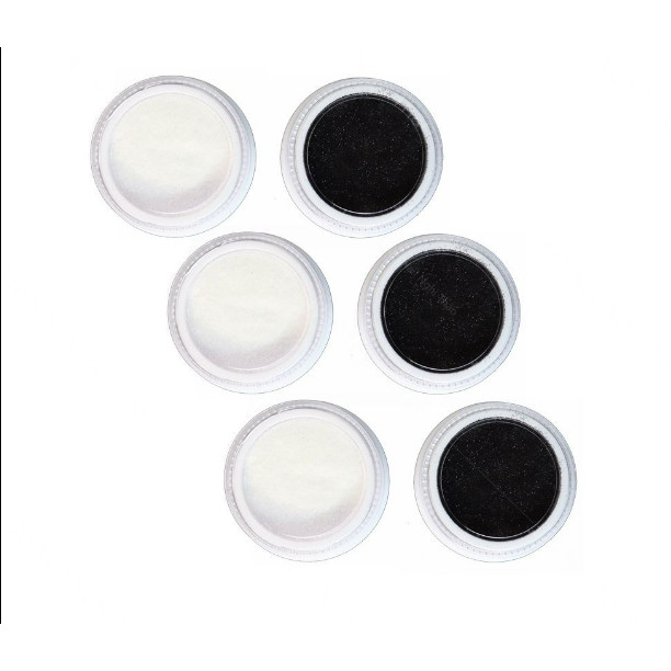 Nhũ rắc trắng đen