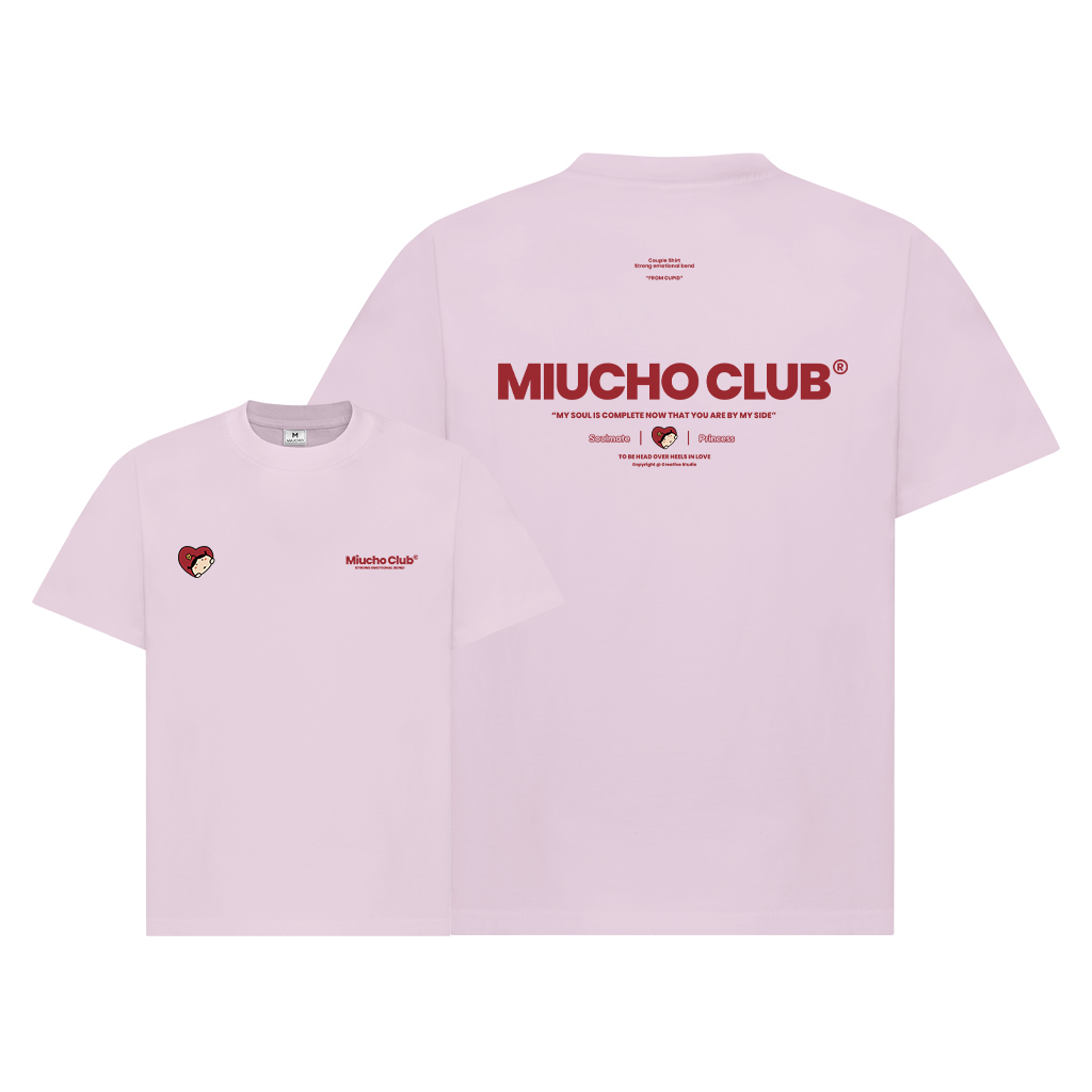 Áo phông đôi nam nữ form rộng 1955 Miucho Club cổ tròn vải cotton 2c 250gsm dày dặn in typography_thumbnail_15