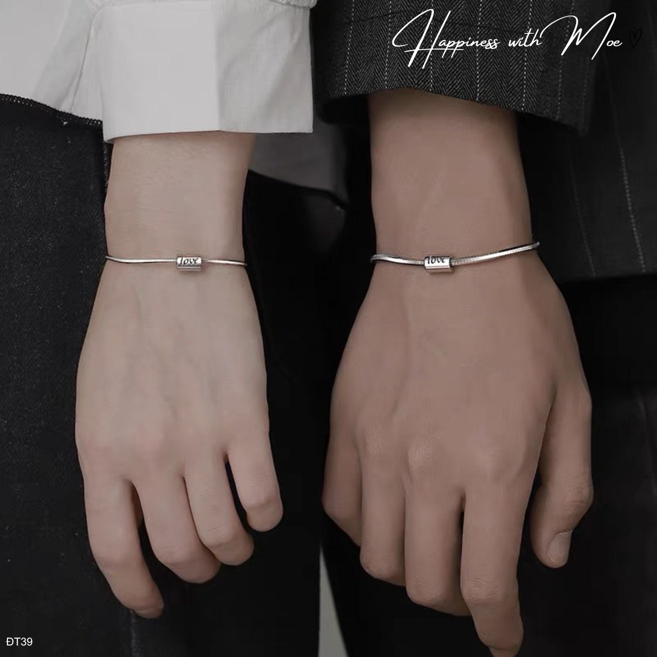 ĐT39 - Lắc tay đôi dây mì trụ khắc tên theo yêu cầu_thumbnail_1