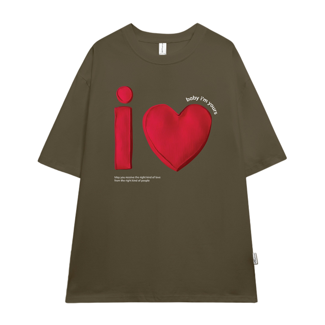 Áo thun cặp đôi couple trái tim from rộng ATD1373 Miucho vải cotton thoáng mát cổ tròn in mix_thumbnail_11