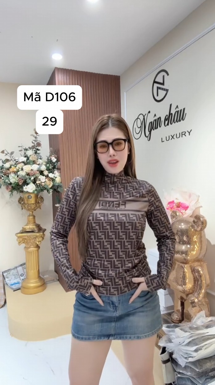 D106 Áo họa tiết cực sang